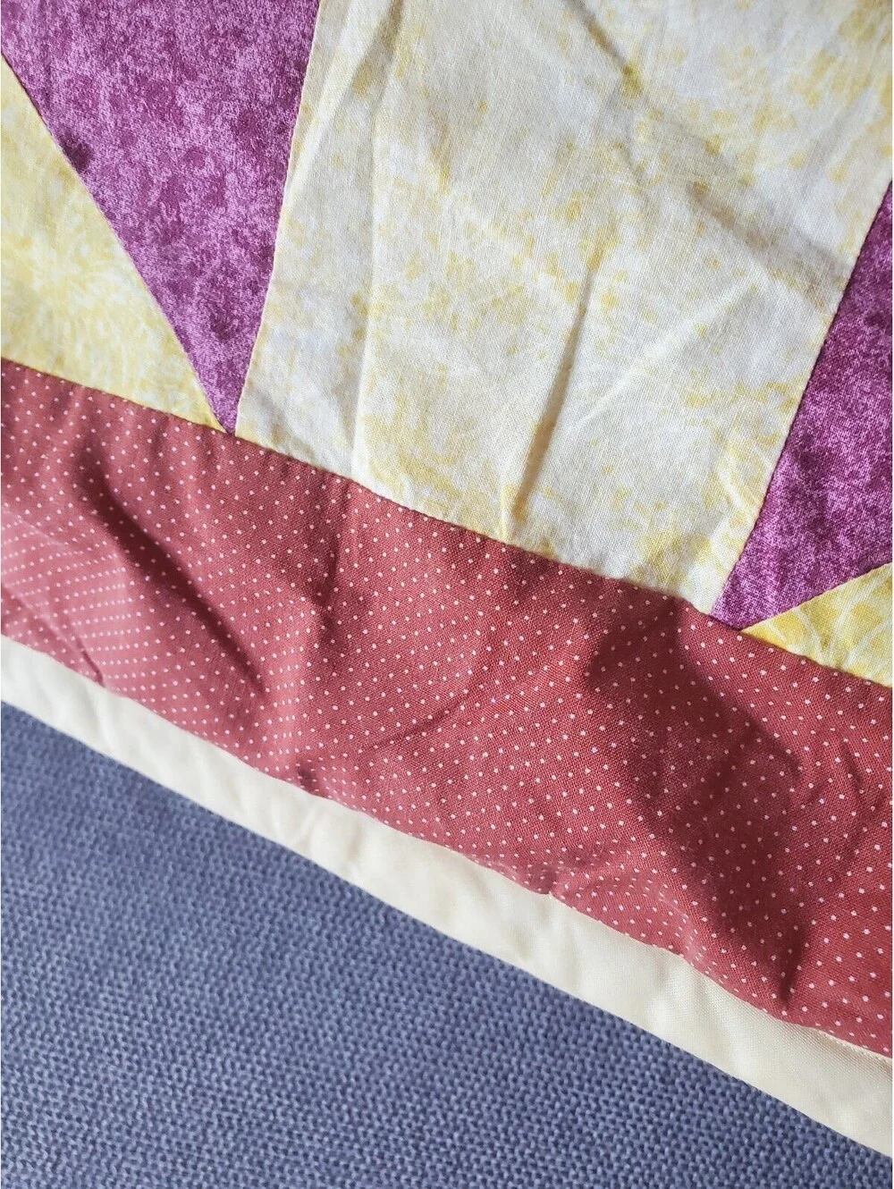Vintage quilt bed